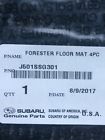 J50ssg301 Oe 2018 Subaru Forester