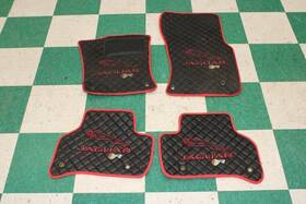 232-jaguar Jaguar 09-15 Xf Black Rear R Sport Front Lh Rh Set 4x Floor Mats Oe Wty