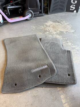 Ew93130a22 Jaguar 2010 - 2019 Xjl Floor Mat Carpet Cover Set X4 Oem Grey With Stitch
