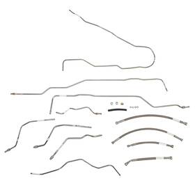 Tgl9602ss Jegs Complete Fuel Line Kit For 1996-1999 Gmc Yukon 4wd 4-door Stainless