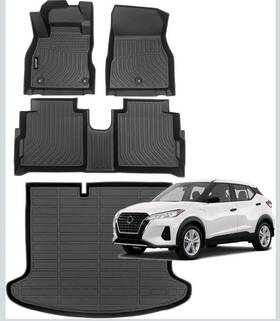 3w-kicks Jenofa Jenofa-floor Mats For Nissan Kicks 2018-2024 S/sv/sr Play Car Tpe Rubber