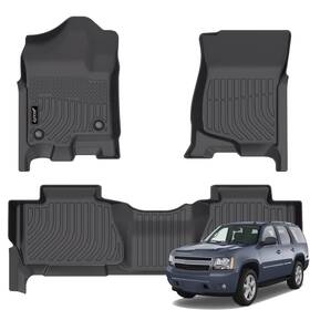 Jenofa 759135315540 Jenofa-floor Mats Custom Fit For 2007-2014 Chevy Tahoe And Gmc Yukon Big Size