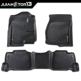 J-02cfm4553abk Jijiamotor13 Fit For 07-13 Silverado Sierra 1500 Tpe Crew Cab Waterproof Liners 3d Floor Mats