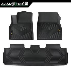 J-02cfm6121abk Jijiamotor13 Anti-slip Floor Mats For 2020-23 Tesla Model Y All Weather Liner Tpe Carpets