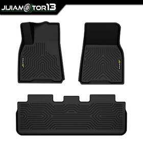 Jijia0222-8 Jijiamotor13 Anti-slip Floor Mats For 2020-2023 Tesla Model Y All Weather Liner Tpe Carpets