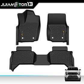 Jijia032503 Jijiamotor13 All Weather Tpe Rubber Car Floor Mats Fit For 2024-2025 Toyota Tacoma Double Cab
