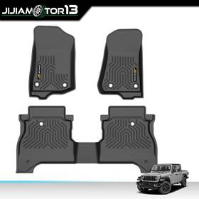 Jijia062703 Jijiamotor13 All Weather Tpe Floor Mats Protection Liners Fit For 2020-2025 Jeep Gladiator