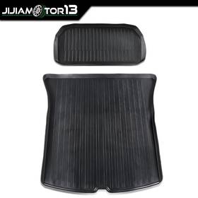 Jijia092301 Jijiamotor13 2x Weather Mats Trunk Cargo Liner Injection Tpe Fit For 20-24 Tesla Model Y