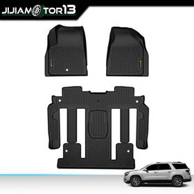Jijia100805 Jijiamotor13 Floor Mats 3 Row Liner Tpe Fit For 2009-2017 Traverse Enclave Acadia