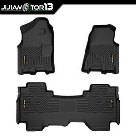 Jijia1211-9 Jijiamotor13 Floor Mats Fits 19-24 Dodge Ram 1500 Crew Cab Not Classic Models Without Storage