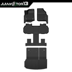Jijiamotor13 Jijia2025112807 Floor Mats Liner With Backrest Mat Fits 2024-26 Chevrolet Traverse All Weather Tpe