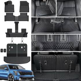 Joularise Dz24062705zhz Floor Mats Cargo Mat Set For 2021 - 2025 Kia Sorento 7 Seats S Lx Ex