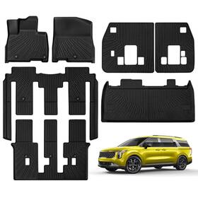 Kc505-jzs Juzishu Floor Mats For Kia Carnival 8 Seater 2022-2025 Not Hybrid Full Set All