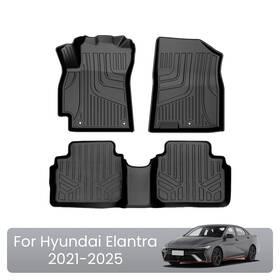 Fm-hy-002 Jxauto Car Floor Mats Liners Carpet Tpe For Hyundai Elantra / N 2021-2025