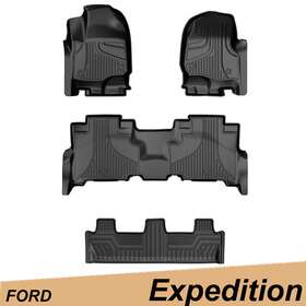 Fm-fo-012-7 Jxmt 1x Car Floor Mats Rubber Liners Carpet All Weather For Ford Expedition 2018-2024