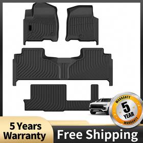 2d6tjh456 Kac For Gmc Yukon 8 Seat 2021 2022 2023 2024 Floor Mat Liners All Weather Rubber New