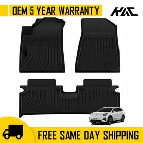 645234 Kac 3pcs Car Floor Mats For Kia Niro Ev 2023-2024 Tpe Rubber Waterproof Anti-slip