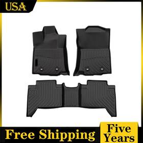 Kac 679944198809 3pcs Car Floor Mats For Toyota Tacoma 2018-2023 All Weather Tpe Rubber Liners
