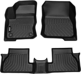 Beysh0002516be Kac All Weather 3d Floor Mats For 2012-2018 Ford Focus Rubber Tpe Waterproof Liners