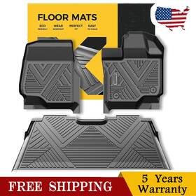 Ky3ffm15500 Kac Car Floor Mats For Ford F-150 Crew Cab 2015 2016 2017-2024 Anti-slip Waterproof