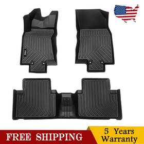 Viw543265 Kac Floor Mats For 2014-2020 Nissan Rogue All Weather Rubber Liners 3d Molded Tpe