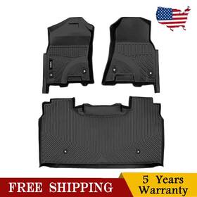 Viwik11123 Kac Floor Mats All Weather Tpe Rubber Liners For Dodge Ram 1500 Crew Cab 2019-2021