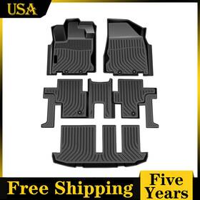 Vk0ffm01600u1 Kac 4pcs Car Floor Mats For Nissan Pathfinder 7 Seat 2013-2021 Tpe Rubber Anti-slip