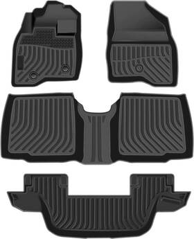 Vk3ffm17500 Kac 4 Car Floor Mats For Ford Explorer 7 Seat 2015-2019 Anti-slip Waterproof New