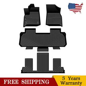 Vk3ffm22400 Kac Car Floor Mats For Chevrolet Traverse 7 Seat 2018 2019-2024 Tpe Rubber Anti-slip