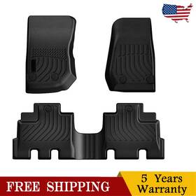 Vk3ffm24100-dy Kac Floor Mats For Jeep Wrangler 2014-2018 Jk Unlimited Not 2 Door And Jl Model