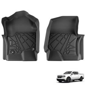 A02es01w026 Karpal Car Floor Mats For 2017-2024 Ford F-250 Super Duty Crew Cab All Weather