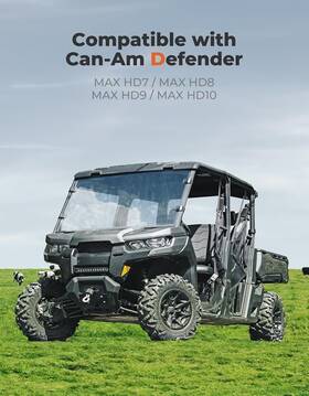 B0107-03201bk Kemimoto Floor Mats 4pcs Compatible With Can-am Defender Max Custom Fit Tpe Ma