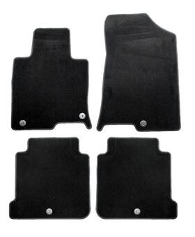 F6114-adu00 Kia Oem 2017 2018 Cadenza 4pc Mat 36oz Black Carpet Floor Mats