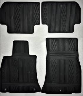 J5f13-ac000 Kia Oem Rubber Mats Stinger 2018-2022 Black P/n J5f13 Ac000