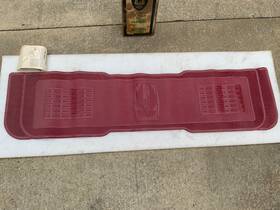 Vm-9555 Kraco Nos Vintage Marquis Opaque Red Vinyl Metallic Finish Rear Car Mat