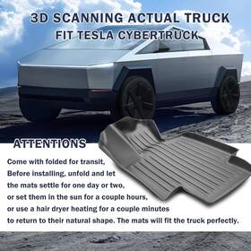 Kust20240828-539 Kust Floor Mats For Tesla Cybertruck 2023-2025 Custom Fit All Weather