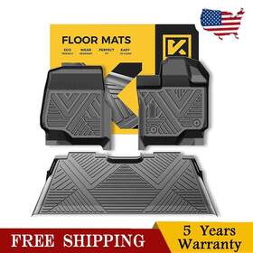 2d652t5y6gh894 Kyx Floor Mats For Ford F-150 Crew Cab 2015 2016-2024 All Weather Protection Tpe