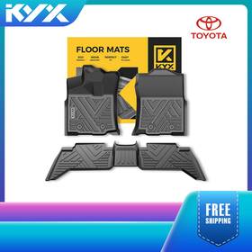 Car112072 Kyx Floor Mats Liner For 2018-2020 2021 2022 Toyota Tacoma Tpe Rubber All Weather