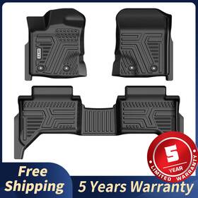 Dsg249842 Kyx Tpe Floor Mats Liners For Ford Ranger Supercrew Cab 2019 2020 2021 2022 2023