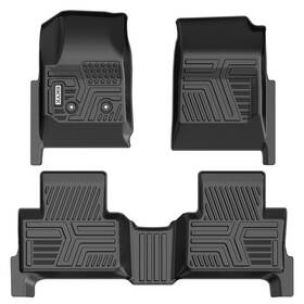 Kyx527333 Kyx Floor Mats Fit For Chevrolet Colorado Crew Cab 2015-2022 Tpe Rubber Liners