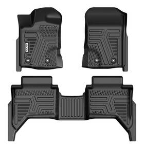 Kyx527401 Kyx Floor Mats Fits Ford Ranger Supercrew Cab 2019-2023 Tpe Rubber Liners Waterproof