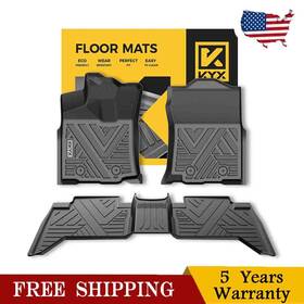 Xia247009 Kyx Floor Mats For 2018-2023 Toyota Tacoma Double Cab All Weather Rubber Liners Tpe