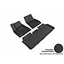 L1tl00001509 Black Kagu Row Floor Mats Fits Tesla Model Maxpider