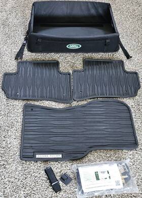 J8am130a88ba Land Rover 3pc 2018-23 Range Oem All Weather Floor Mat Set/organizer/more