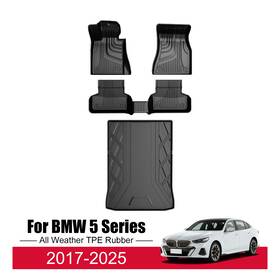 Fm-bm-014-zh-2 Laonnvir Floor Mat &trunk Liner For Car 2017-2025 Bmw 5 Series Sedan 540i M550i 530e 530i