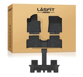 Lasfit 199449005612 3d Mold Floor Mats &trunk Mat With Backrest For 2021-2025 Kia Sorento Rubber