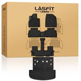 Lasfit 199449008439 3d Floor Mats Trunk Mat With Backrest For 2020-2025 Kia Telluride Tpe All Weather