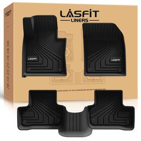 Lasfit 752117804049 3d Tpe Car Floor Liners Front And Rear 2 Row Mats For 2018-2026 Volvo Xc60