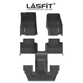 Ll-je10 Lasfit Floor Liner For 2021-2022 Jeep Grand Cherokee L 3 Row Mats Rubber