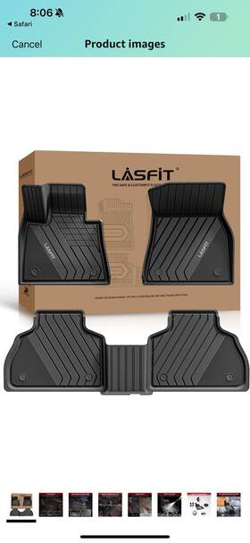 Ll-bw16 Lasfit Liners Floor Mats For 2019-2026 Bmw X7 7 Seats Custom 1st And 2nd Row